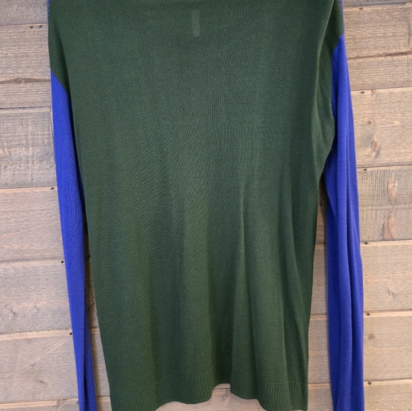 Kensie Two-Tone Long-Sleeve Panda Fine Knit Sweater Large Graphic Knit - Picture 8 of 8